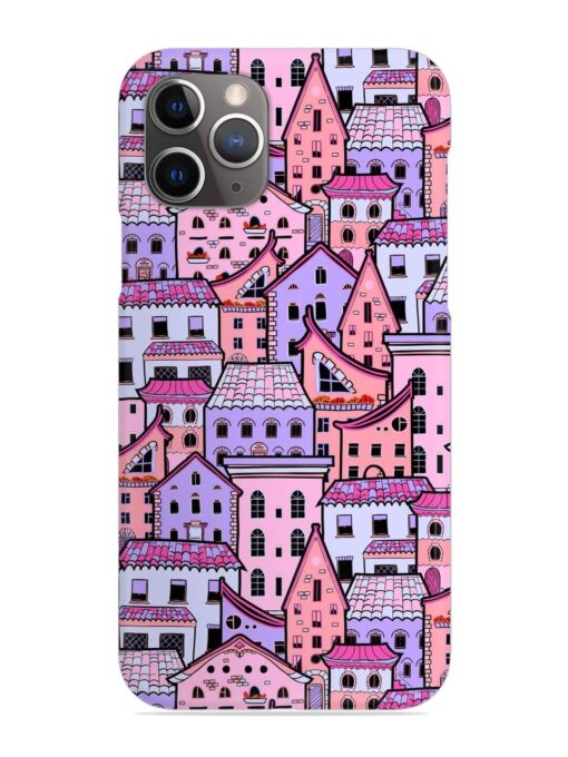 Seamless Pattern Houses Snap Case for Apple Iphone 11 Pro Zapvi