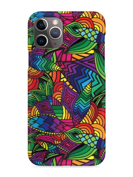 Abstract Multicolor Seamless Snap Case for Apple Iphone 11 Pro Zapvi