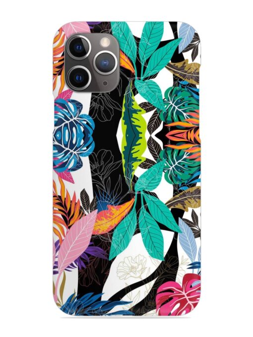 Floral Pattern Bright Snap Case for Apple Iphone 11 Pro Zapvi