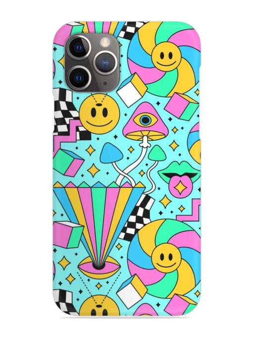 Trippy Rainbow 60S Snap Case for Apple Iphone 11 Pro Zapvi