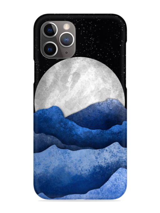 Full Moon Mountain Vector Snap Case for Apple Iphone 11 Pro Zapvi