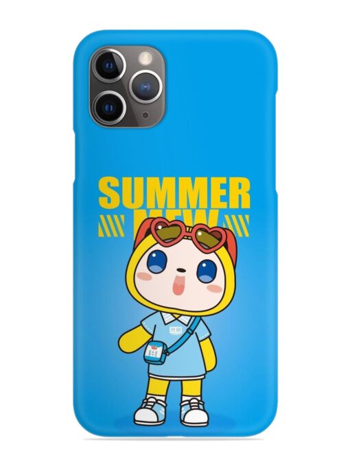 Summer Mew Cartoon Snap Case for Apple Iphone 11 Pro Zapvi