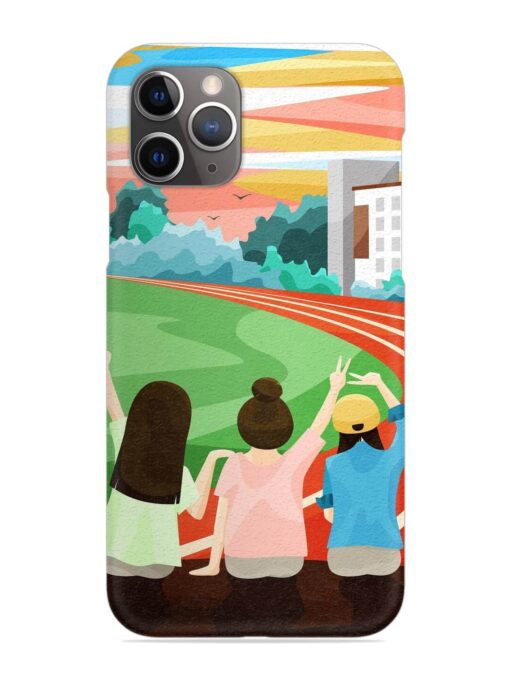 School Playground Snap Case for Apple Iphone 11 Pro Zapvi