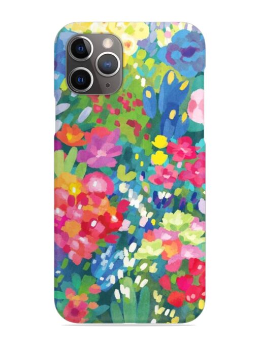 Watercolor Flower Art Snap Case for Apple Iphone 11 Pro Max Zapvi