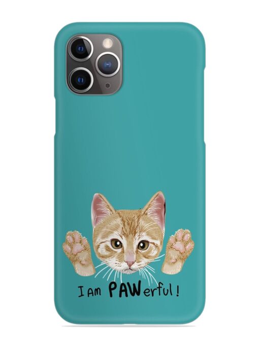 Typography Slogan Cat Snap Case for Apple Iphone 11 Pro Max Zapvi