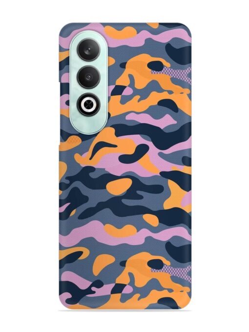 Camouflage Army Military English Orange Art Snap Case for Oneplus Nord Ce 4 (5G) Zapvi