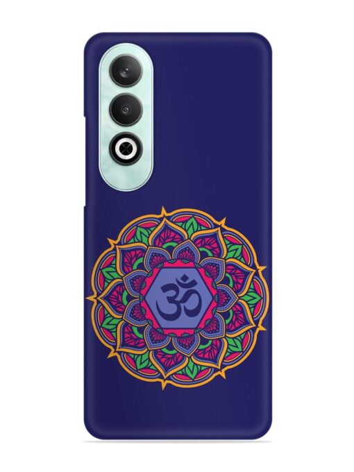 Om Mandala Art Blue Snap Case for Oneplus Nord Ce 4 (5G) Zapvi