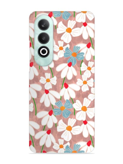 Abstract Petal Flowers Snap Case for Oneplus Nord Ce 4 (5G) Zapvi