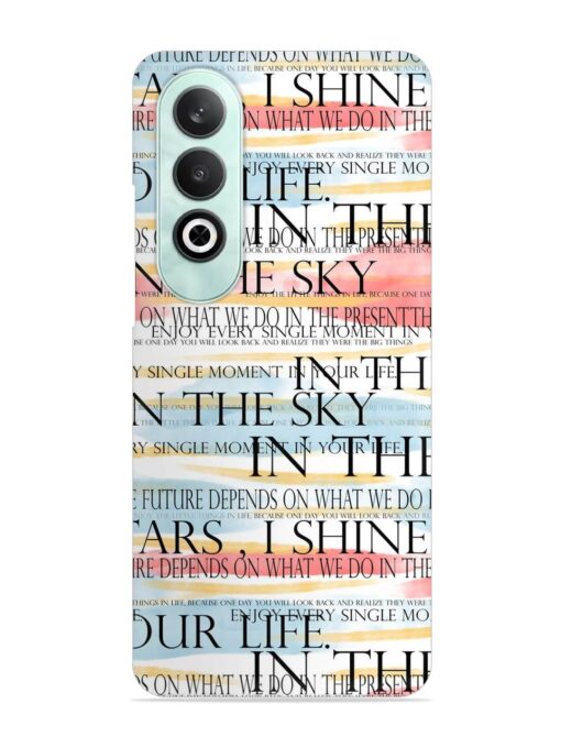 Seamless Slogans Pattern Snap Case for Oneplus Nord Ce 4 (5G) Zapvi