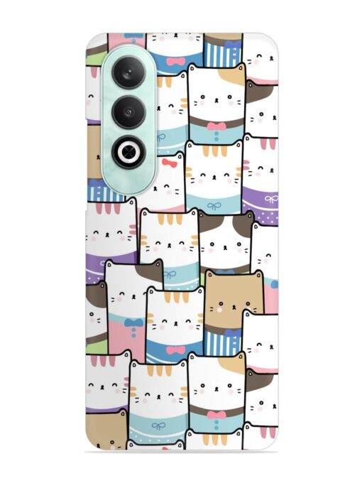 Cute Adorable Cat Snap Case for Oneplus Nord Ce 4 (5G) Zapvi