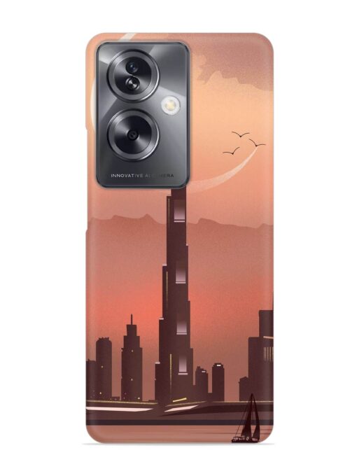 Landmark Burj Khalifa Snap Case for Oppo A79 (5G) Zapvi