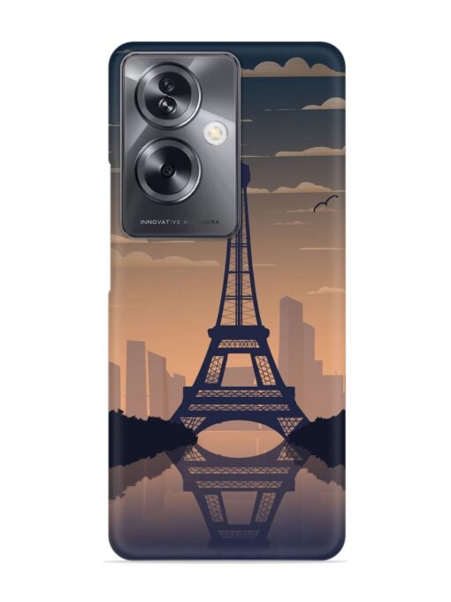 France Paris Eiffel Tower Gradient Snap Case for Oppo A79 (5G) Zapvi