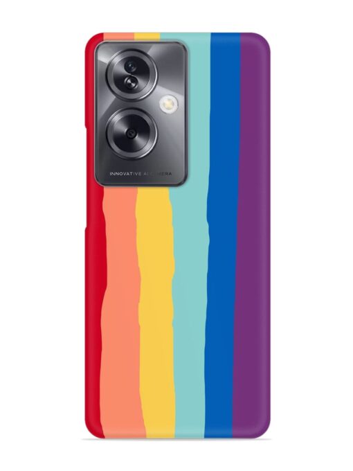 Rainbow Genuine Liquid Snap Case for Oppo A79 (5G) Zapvi