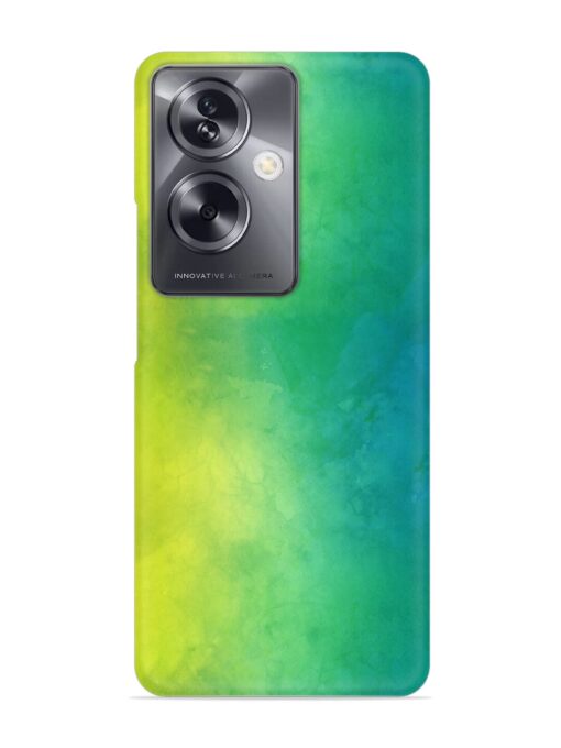 Yellow Green Gradient Snap Case for Oppo A79 (5G) Zapvi