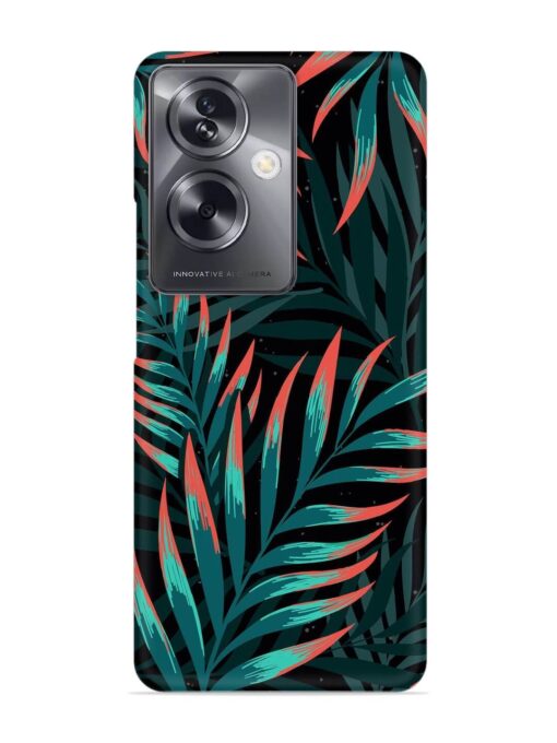 Green Leaf Art Snap Case for Oppo A79 (5G) Zapvi