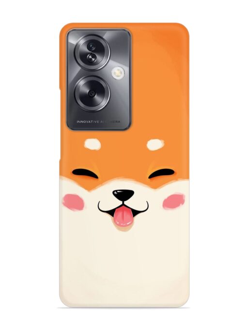 Happy Cat Art Snap Case for Oppo A79 (5G) Zapvi