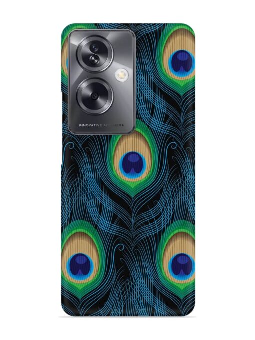 Seamless Pattern Peacock Snap Case for Oppo A79 (5G) Zapvi