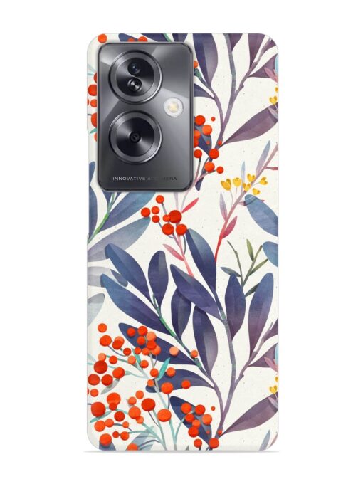 Seamless Floral Pattern Snap Case for Oppo A79 (5G) Zapvi