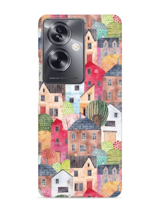 Abstract Seamless Pattern Snap Case for Oppo A79 (5G) Zapvi