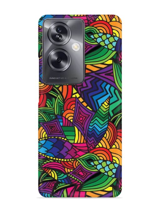 Abstract Multicolor Seamless Snap Case for Oppo A79 (5G) Zapvi