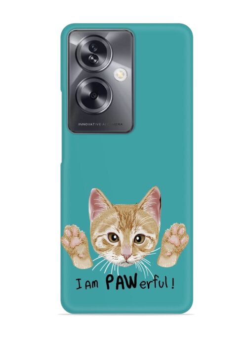 Typography Slogan Cat Snap Case for Oppo A79 (5G) Zapvi