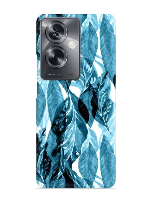 Leaves Pattern Jungle Snap Case for Oppo A79 (5G) Zapvi