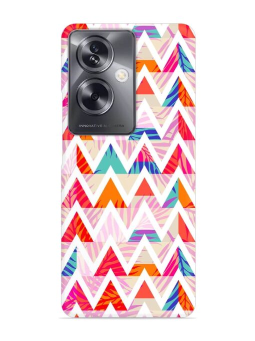 Abstract Triangle Background Snap Case for Oppo A79 (5G) Zapvi