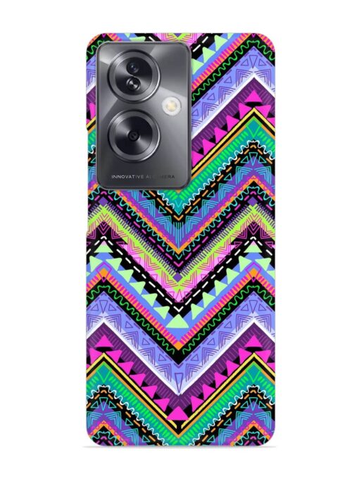 Tribal Aztec Print Snap Case for Oppo A79 (5G) Zapvi