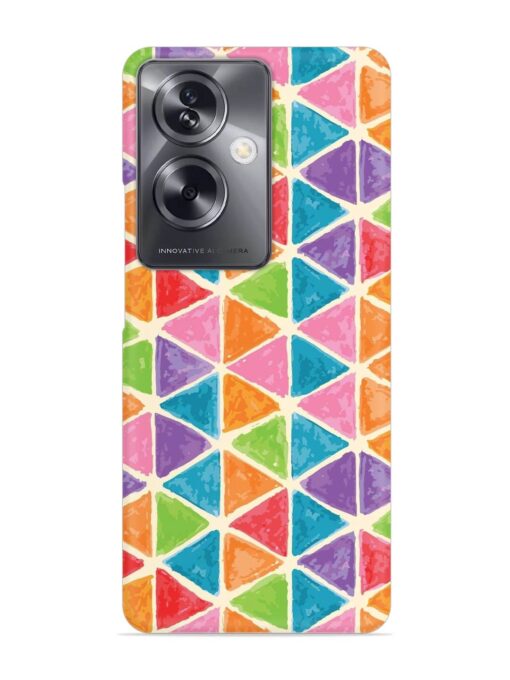 Seamless Colorful Isometric Snap Case for Oppo A79 (5G) Zapvi