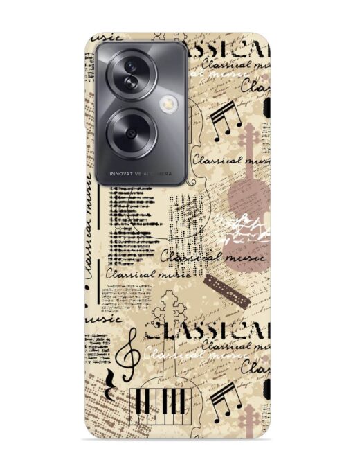 Classical Music Lpattern Snap Case for Oppo A79 (5G) Zapvi