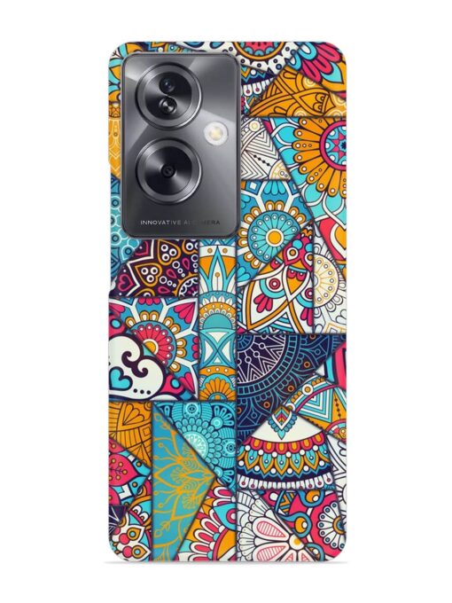 Patchwork Pattern Vintage Snap Case for Oppo A79 (5G) Zapvi