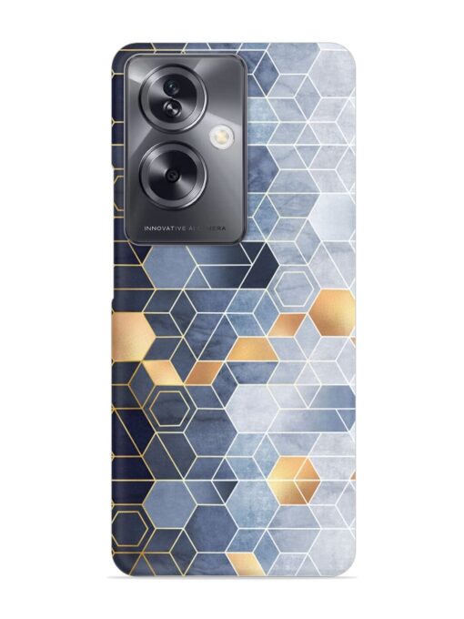 Geometric Abstraction Hexagons Snap Case for Oppo A79 (5G) Zapvi