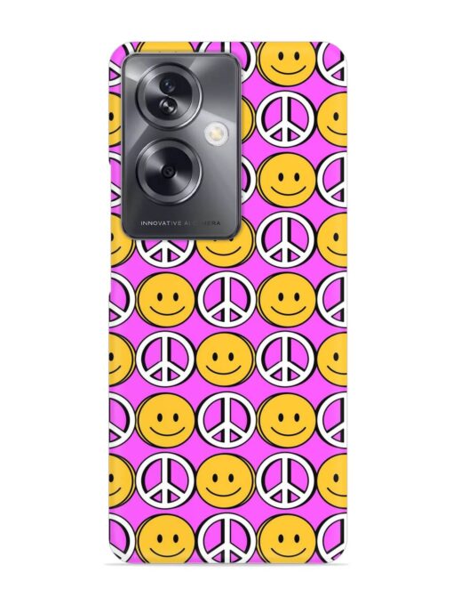 Smiley Face Peace Snap Case for Oppo A79 (5G) Zapvi