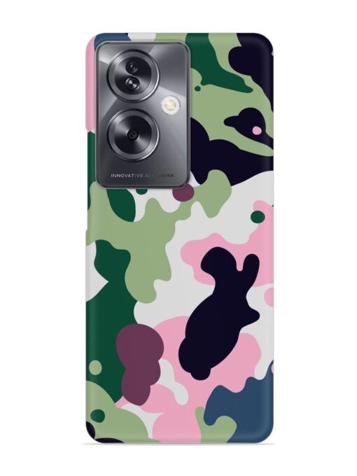 Seamless Funky Camouflage Snap Case for Oppo A79 (5G) Zapvi