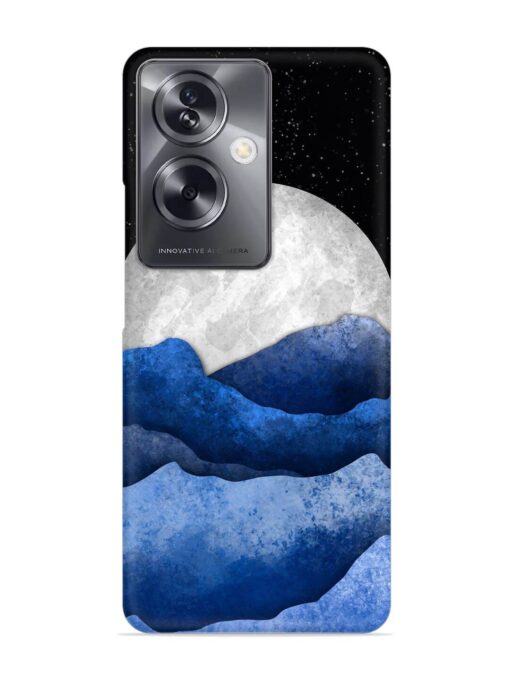 Full Moon Mountain Vector Snap Case for Oppo A79 (5G) Zapvi