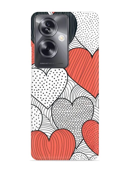 Girly Heart Seamless Snap Case for Oppo A79 (5G) Zapvi