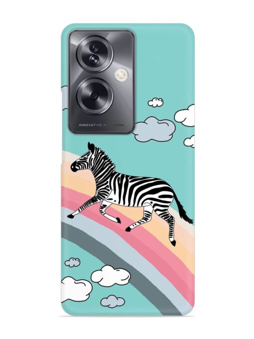 Running Zebra Snap Case for Oppo A79 (5G) Zapvi