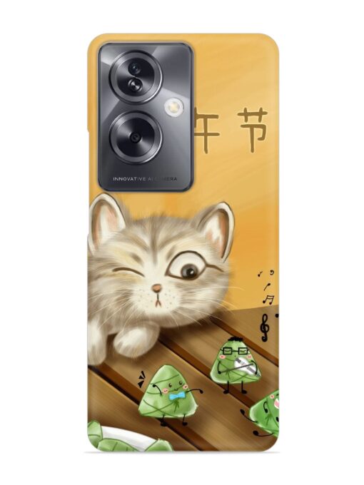 Cat Scorpion Dancing Snap Case for Oppo A79 (5G) Zapvi