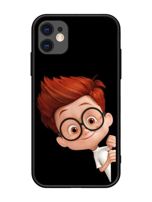 Smart Boy Cartoon Glossy Metal Phone Cover for Apple Iphone 11 Zapvi