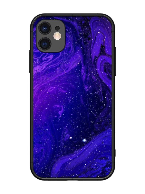 Galaxy Acrylic Abstract Art Glossy Metal Phone Cover for Apple Iphone 11 Zapvi