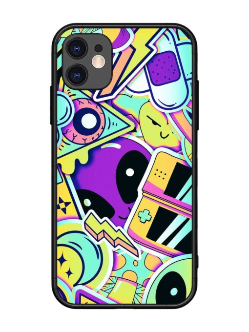 Scratch Art Glossy Metal Phone Cover for Apple Iphone 11 Zapvi