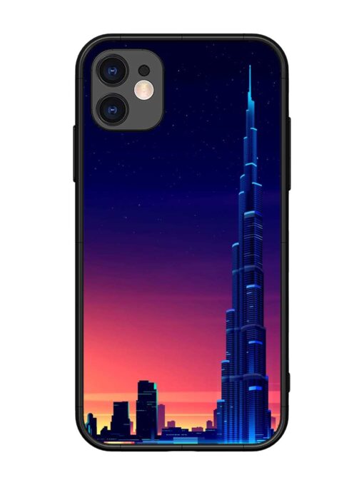 Burj Khalifa Abstract Glossy Metal Phone Cover for Apple Iphone 11 Zapvi