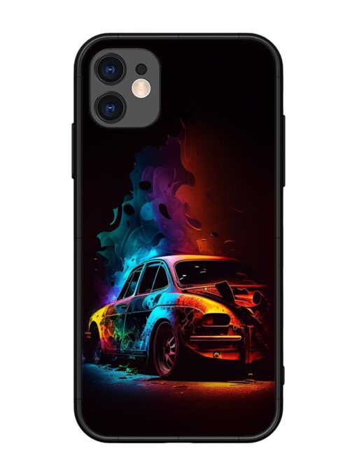 High Classic Car Art Glossy Metal Phone Cover for Apple Iphone 11 Zapvi