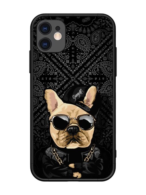 Gangsta Cool Sunmetales Dog Glossy Metal Phone Cover for Apple Iphone 11 Zapvi