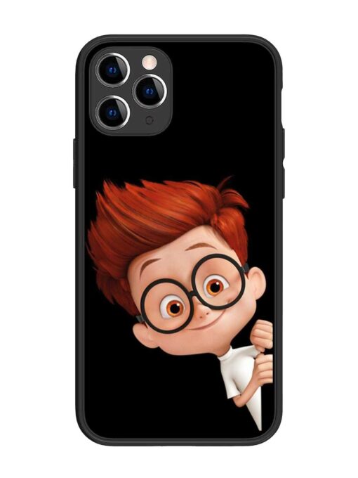 Smart Boy Cartoon Glossy Metal Phone Cover for Apple Iphone 11 Pro Zapvi