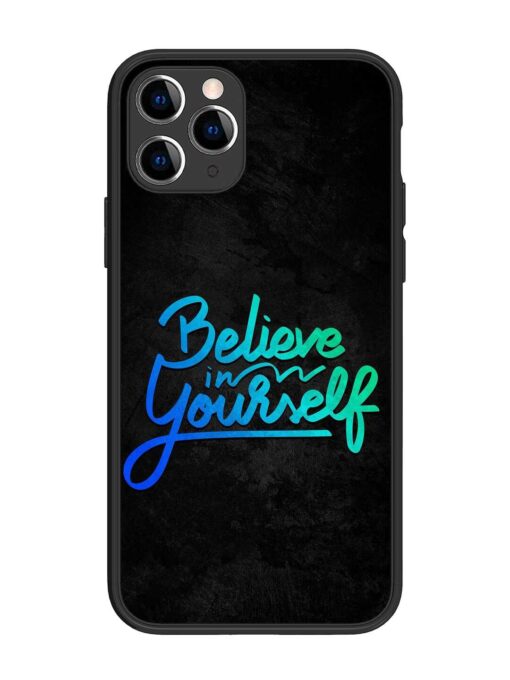 Believe In Yourself Glossy Metal Phone Cover for Apple Iphone 11 Pro Zapvi