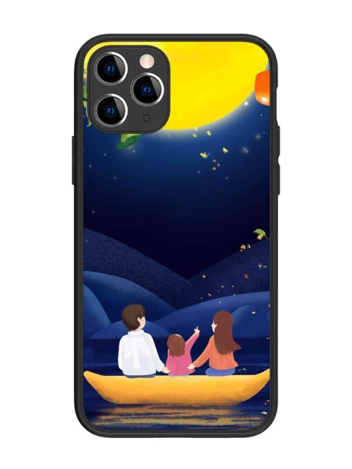 Happy Family And Beautiful View Glossy Metal Phone Cover for Apple Iphone 11 Pro Zapvi