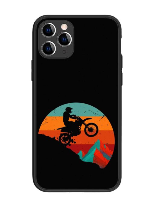 Mountain Bike Glossy Metal Phone Cover for Apple Iphone 11 Pro Zapvi