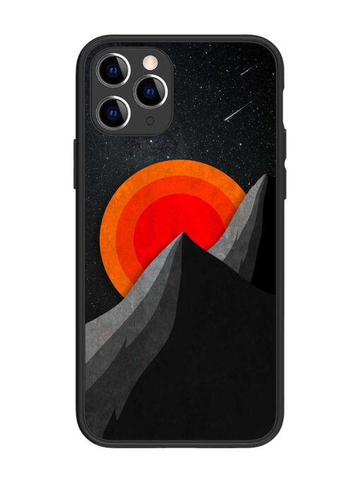 Black Mountain Glossy Metal Phone Cover for Apple Iphone 11 Pro Zapvi