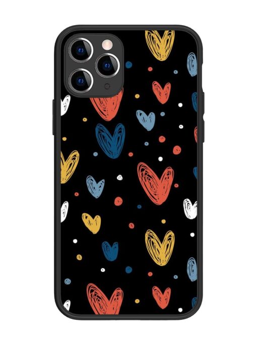 Happy Valentines Day Glossy Metal TPU Phone Cover for Apple Iphone 11 Pro Zapvi